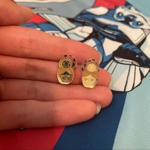 Vinca nesting doll earrings